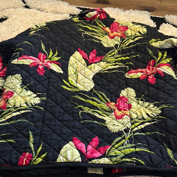 Blair Black Floral Quilted Jacket Small - Picture 4 of 6